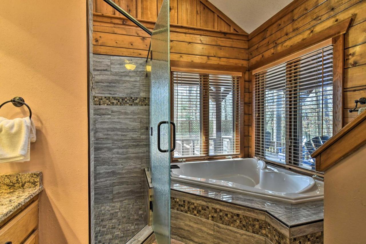 Hilltop Hot Springs Log Cabin With Hot Tub And Grill! Eksteriør billede