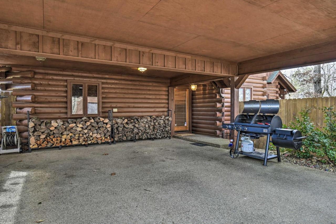 Hilltop Hot Springs Log Cabin With Hot Tub And Grill! Eksteriør billede