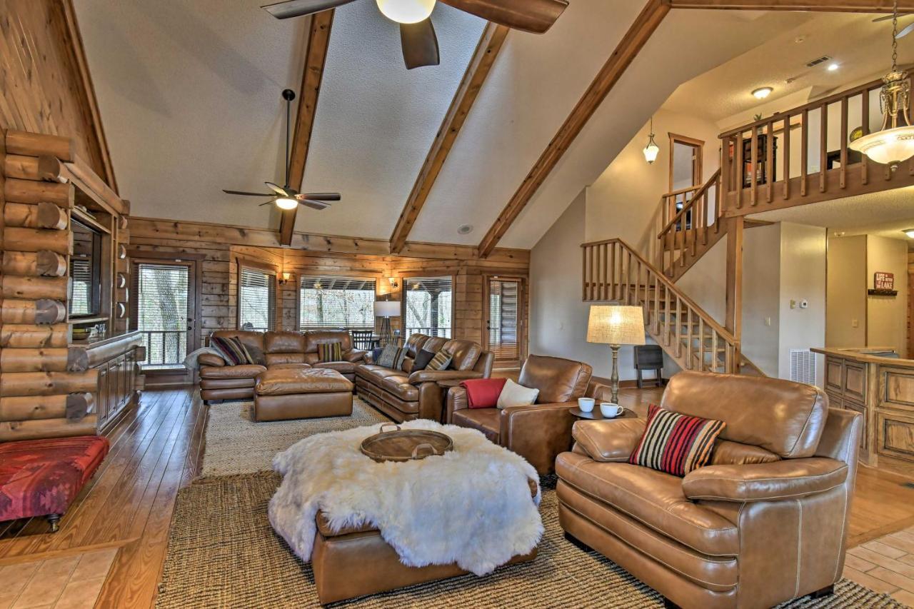 Hilltop Hot Springs Log Cabin With Hot Tub And Grill! Eksteriør billede