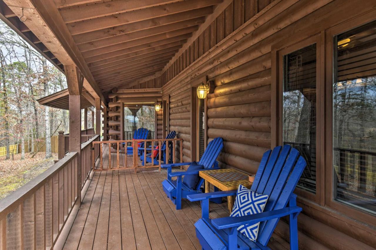 Hilltop Hot Springs Log Cabin With Hot Tub And Grill! Eksteriør billede