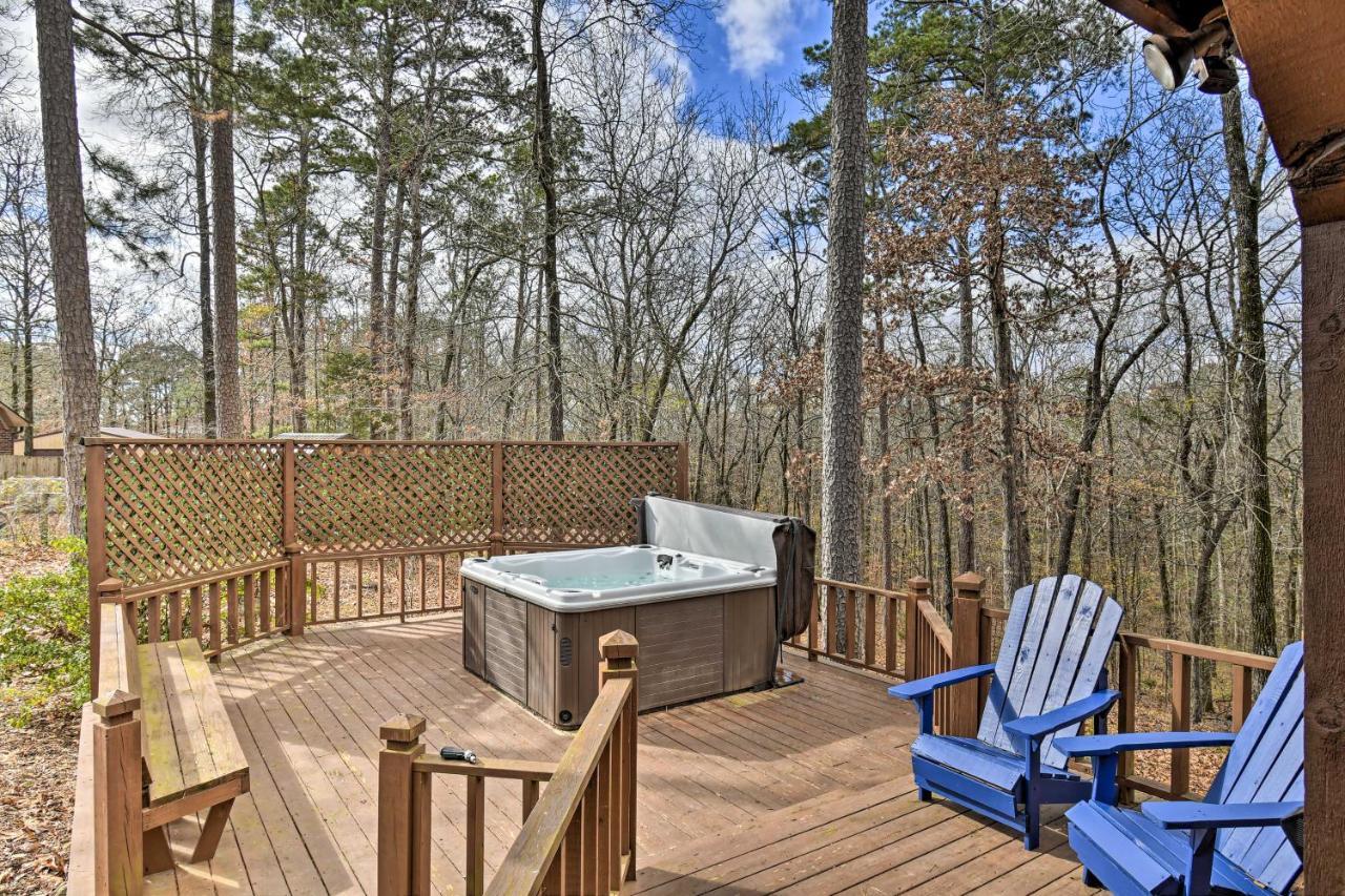 Hilltop Hot Springs Log Cabin With Hot Tub And Grill! Eksteriør billede