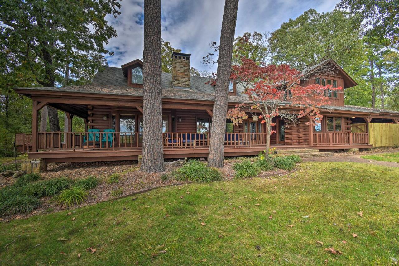 Hilltop Hot Springs Log Cabin With Hot Tub And Grill! Eksteriør billede